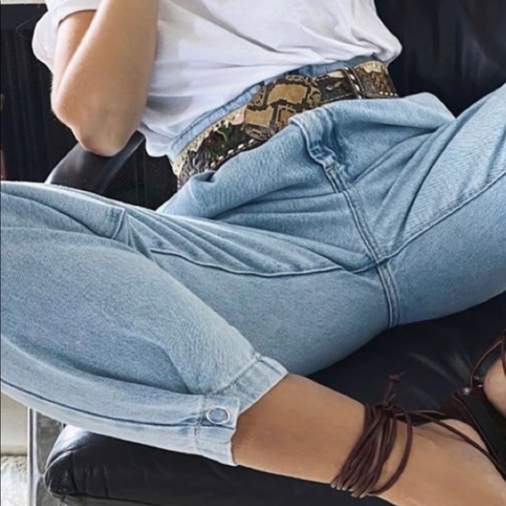 Straight high waisted jeans